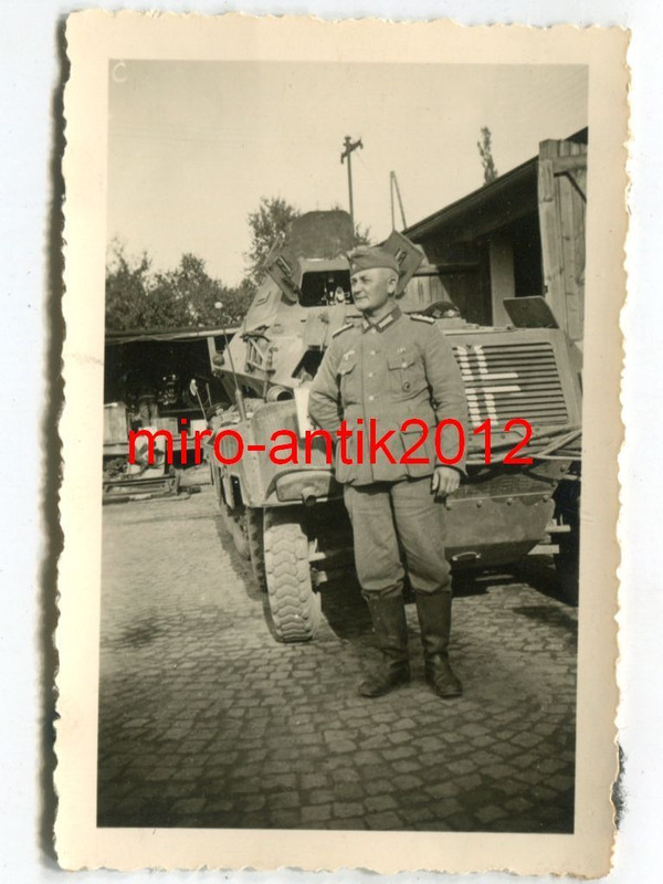 Foto, Wehrmacht, Sdkfz, schwerer Panzerspähwagen