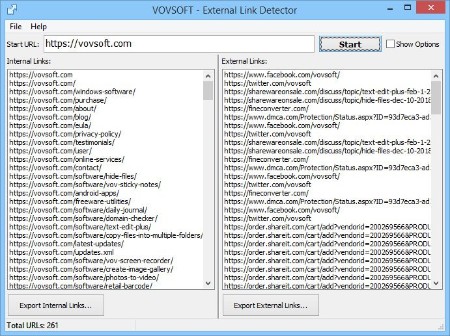 Vovsoft External Link Detector 1.4 Vovsoft-External-Link-Detector-1-4