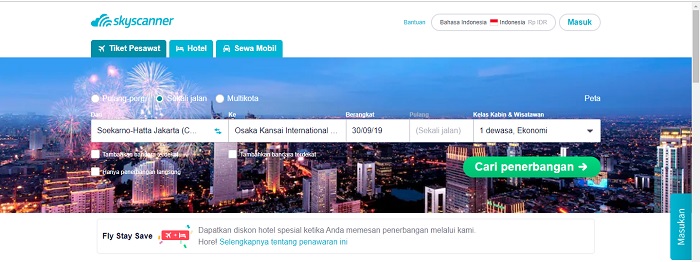 Laman Skyscanner.