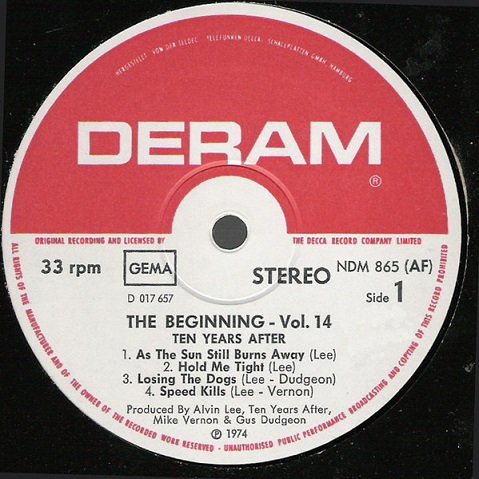 Ten Years After - The Beginning Vol. 14 (1974) [Vinyl Rip 32/192] lossless+MP3