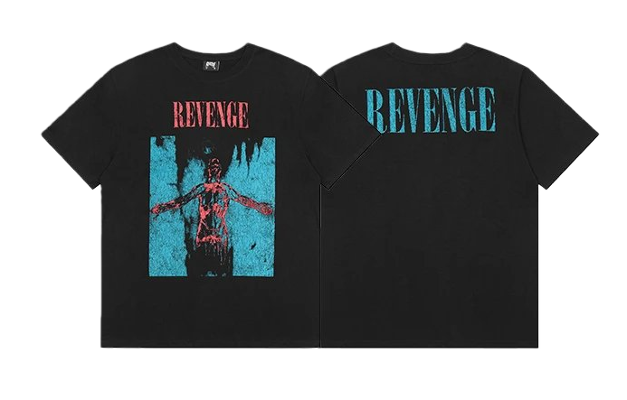 revenge blue skull tee