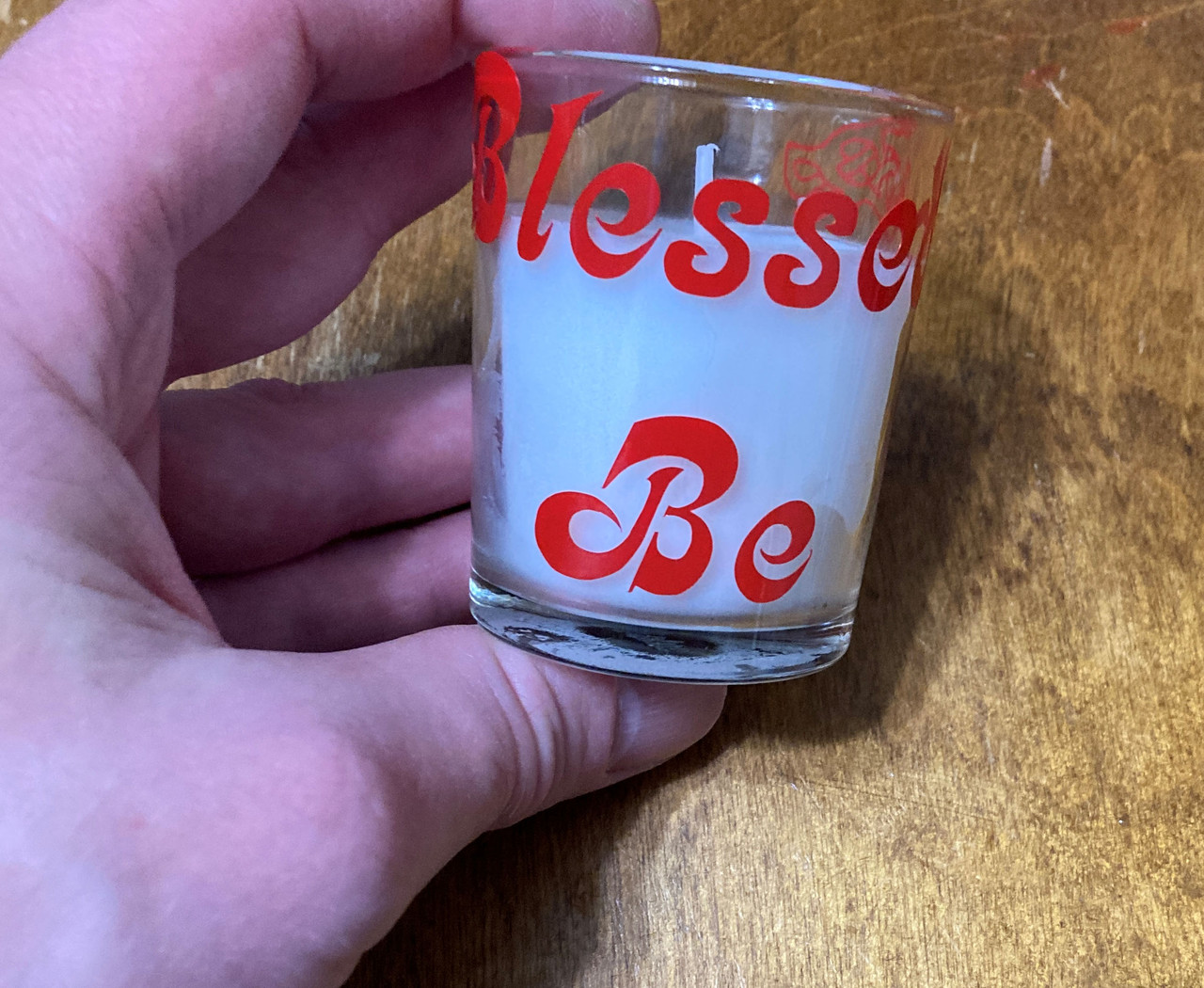 handcrafted votive candle holder