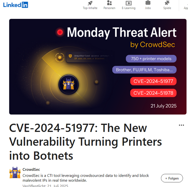 Printer attacks