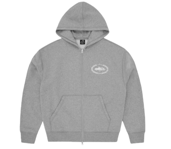 Corteiz Island Puff Print Tracksuit Grey