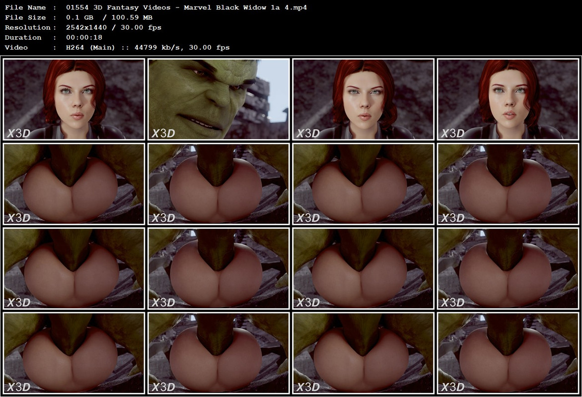 01554 3D Fantasy Videos - Marvel Black Widow 1a 4.mp4