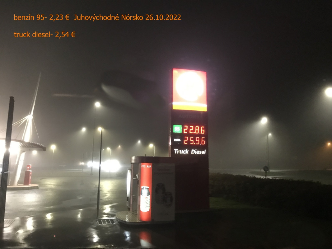 ceny palív 2 Nórsko 2