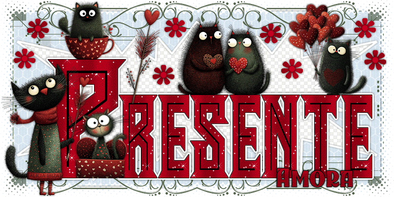 Presente Gatti Innamorati amora