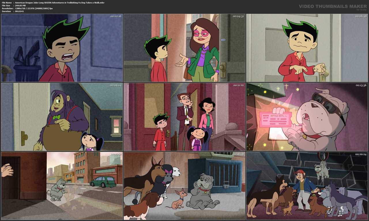 American Dragon Jake Long S01E06 Adventures in Trollsitting Fu Dog Takes a Walk.mkv