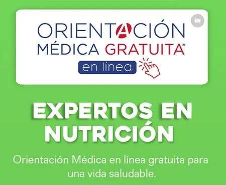 Farmacias del Ahorro: Orientación nutricional en línea GRATIS 
