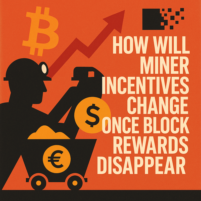 How will miner incentives change once block rewards disappear