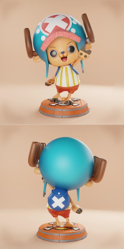 Chopper – One Piece presupported – 3D Print Model Chopper – One Piece presupported – 3D Print Model