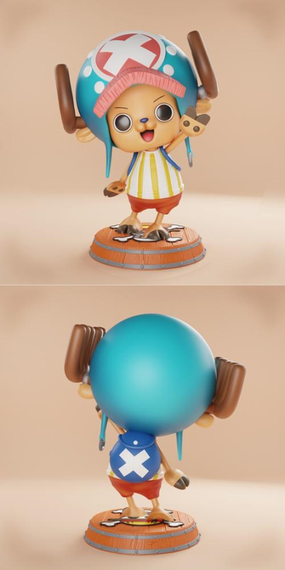 Chopper – One Piece presupported – 3D Print Model