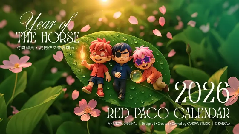 RED PACO 2026 Calendar 