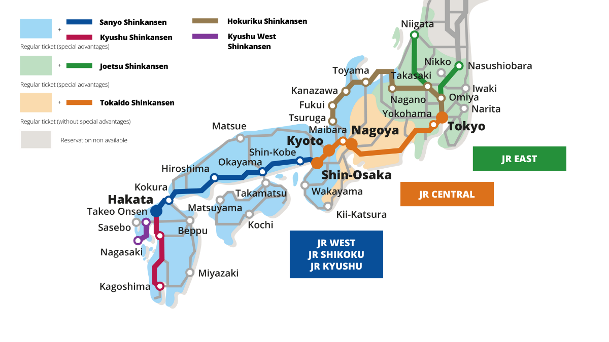 échange billets de train au japon jr