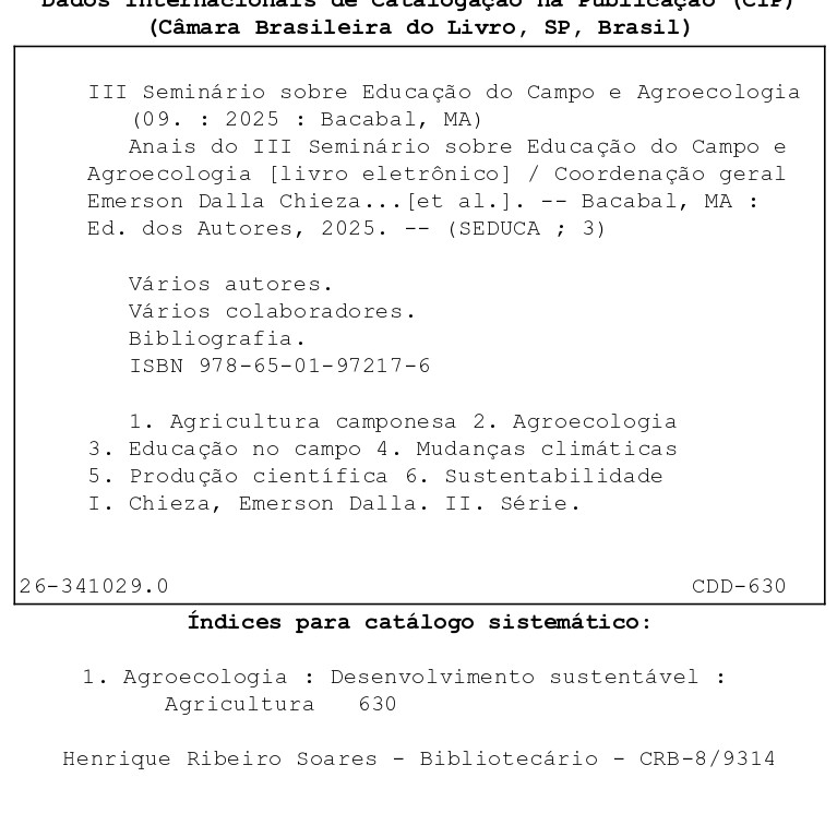 ficha catalográfica Anais III SEDUCA page 0001