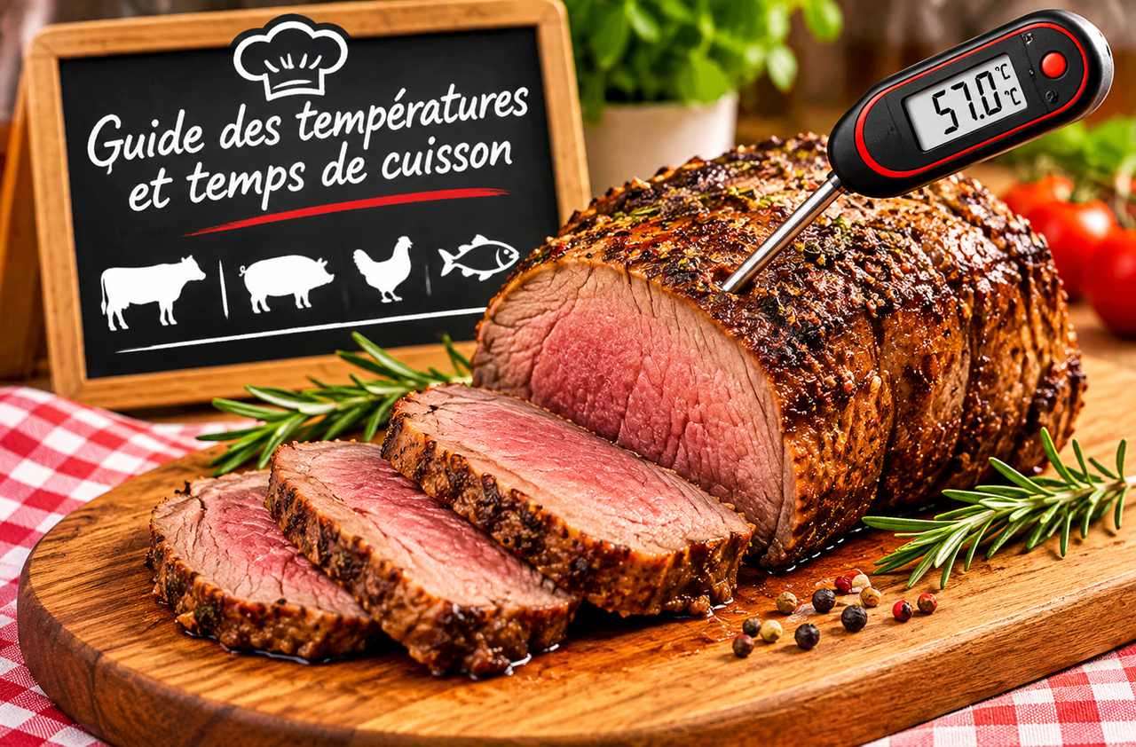  - GUIDE DES TEMPÉRATURES  ET TEMPS DE CUISSON -