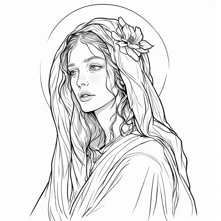 Madonna-l-Line-drawing-natural-(17)