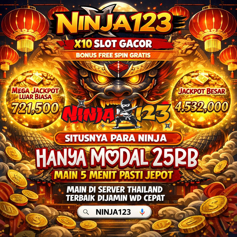 NINJA123 | Slot Harian, Live Casino & Game Online image 1