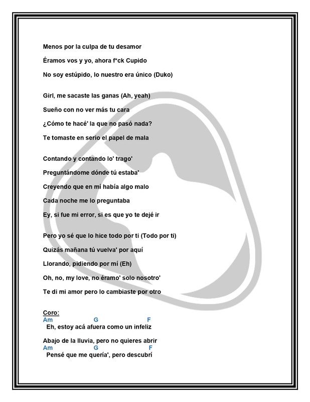 Además De Mí Rusher King REMIX Letra y Acordes por MUSICTUTORIALS page 0003  — Postimages