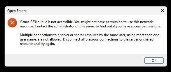 Cannot open public folder