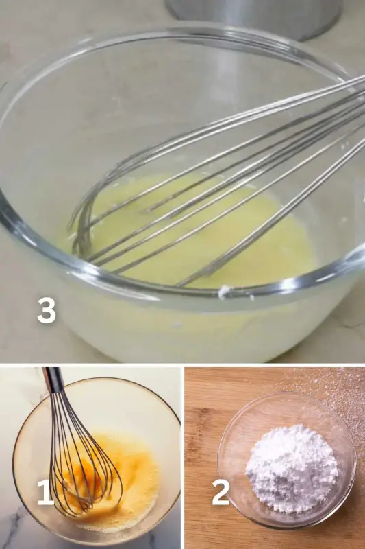 Red velvet cake step 1 to 3