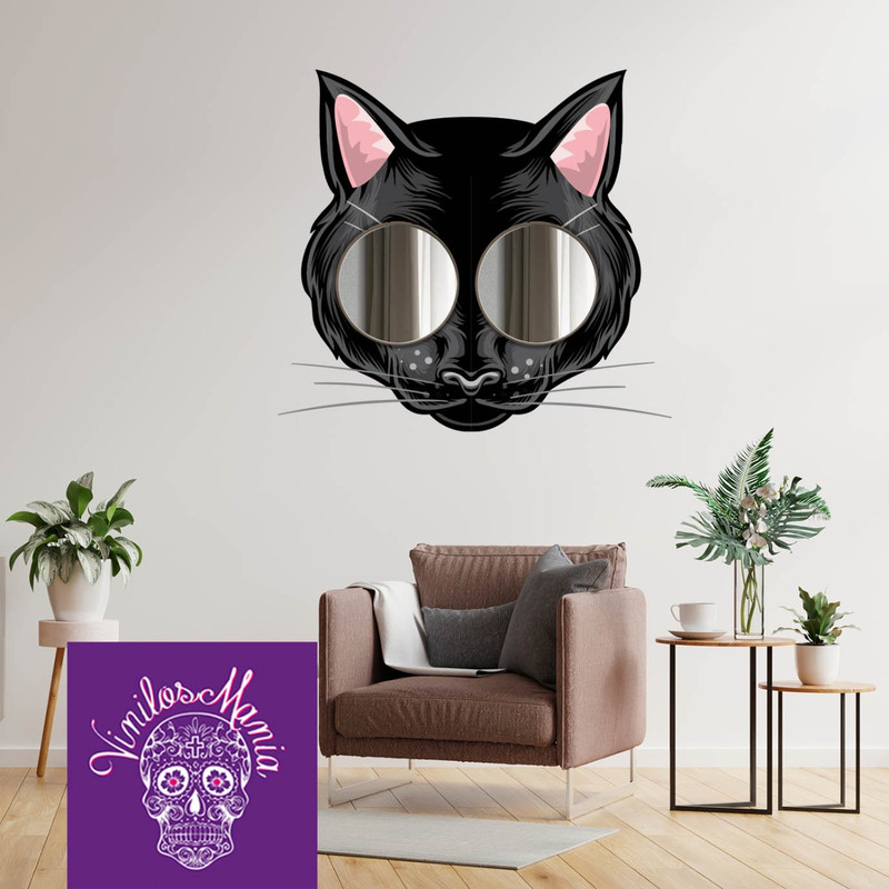 VInilo gato espejos