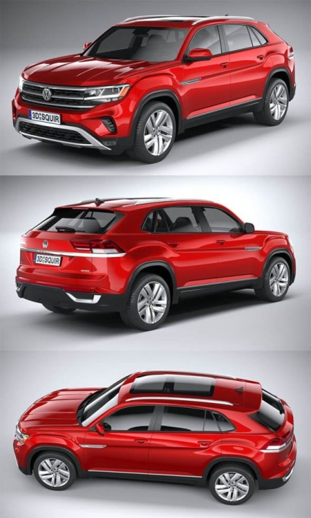 Volkswagen Atlas Cross Sport Regular 2021 3D Model