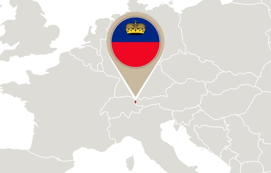 Лихтенштейн на карте Лихтенштейн на карте