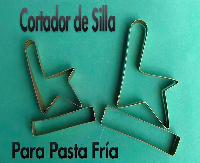 Cortador de silla parque molde para decorar porcelanicrón y plastilina