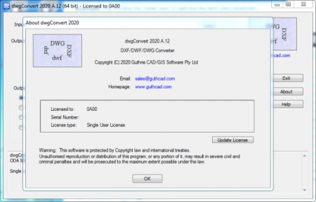 Guthrie dwgConvert 2020 A.46 Guthrie dwgConvert 2020 A.46