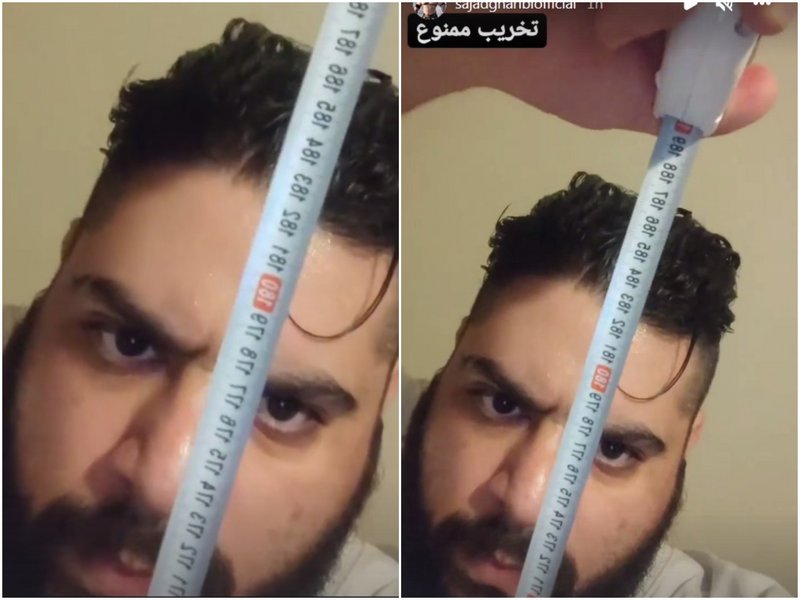 &#039;Иранския Хълк&#039; се измери с ролетка, за да докаже, че е висок