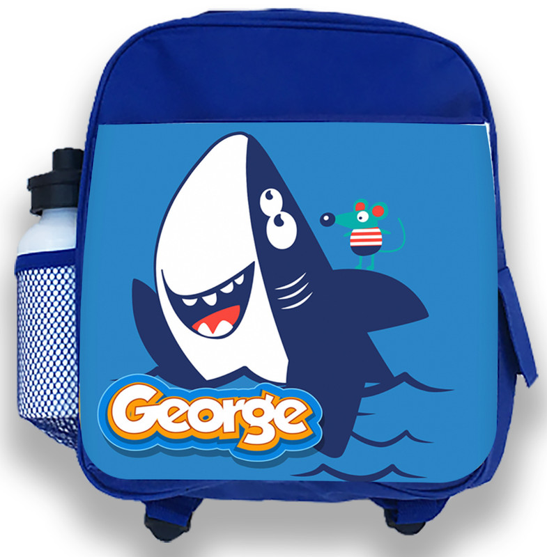 Zaino Bambini Personalizzato Qualsiasi Nome Baby Shark Ragazzi per bambini BACK TO SCHOOL 1