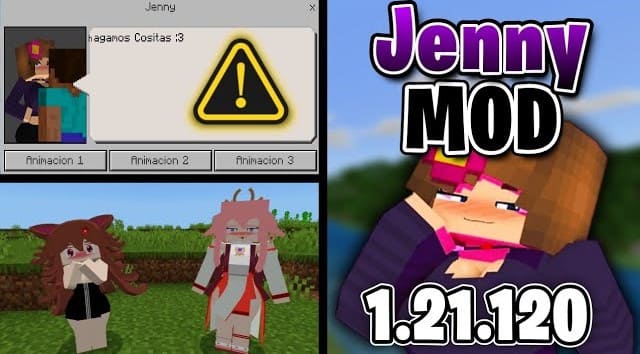 Jenny Minecraft Mod Menu Gameplay