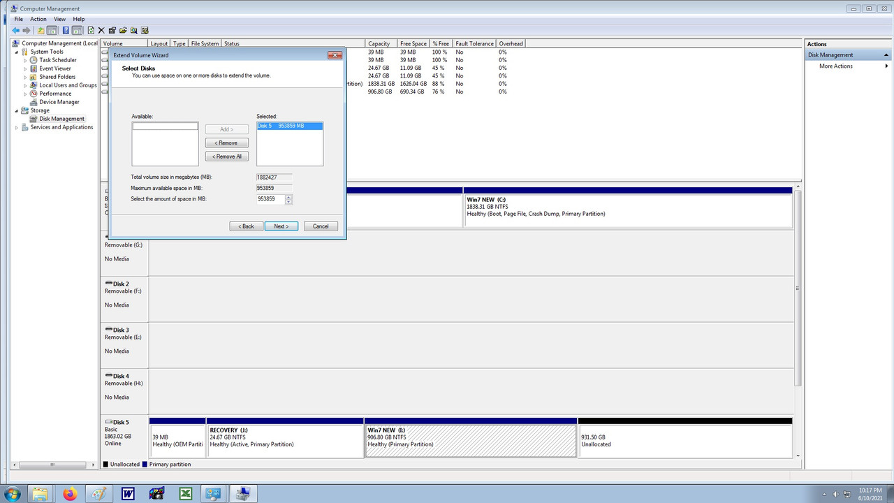 5b(resizing partiton)