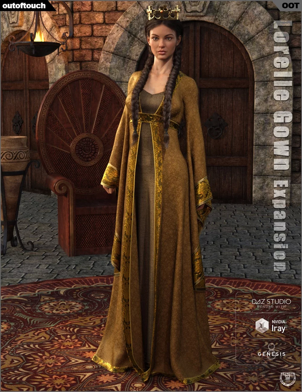 dForce Lorelle Gown Texture Expansion