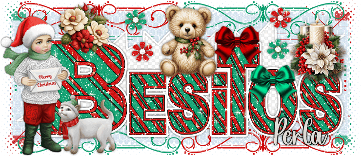 Besos Christmas Bear perla