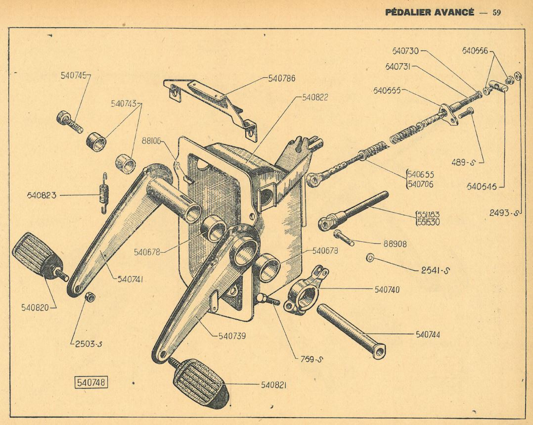 Pédalier avancé 11A