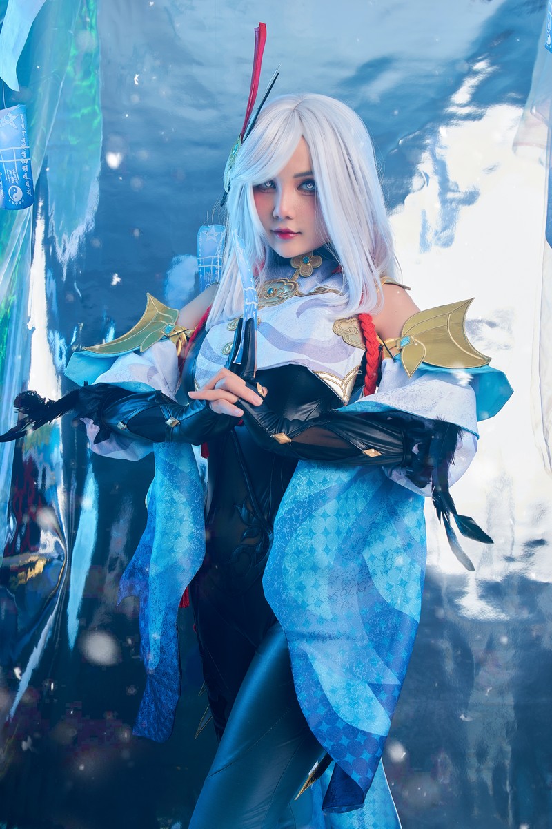 Joyce Lin2x Shenhe Cosplay Genshin Impact 写真集 89P插图6