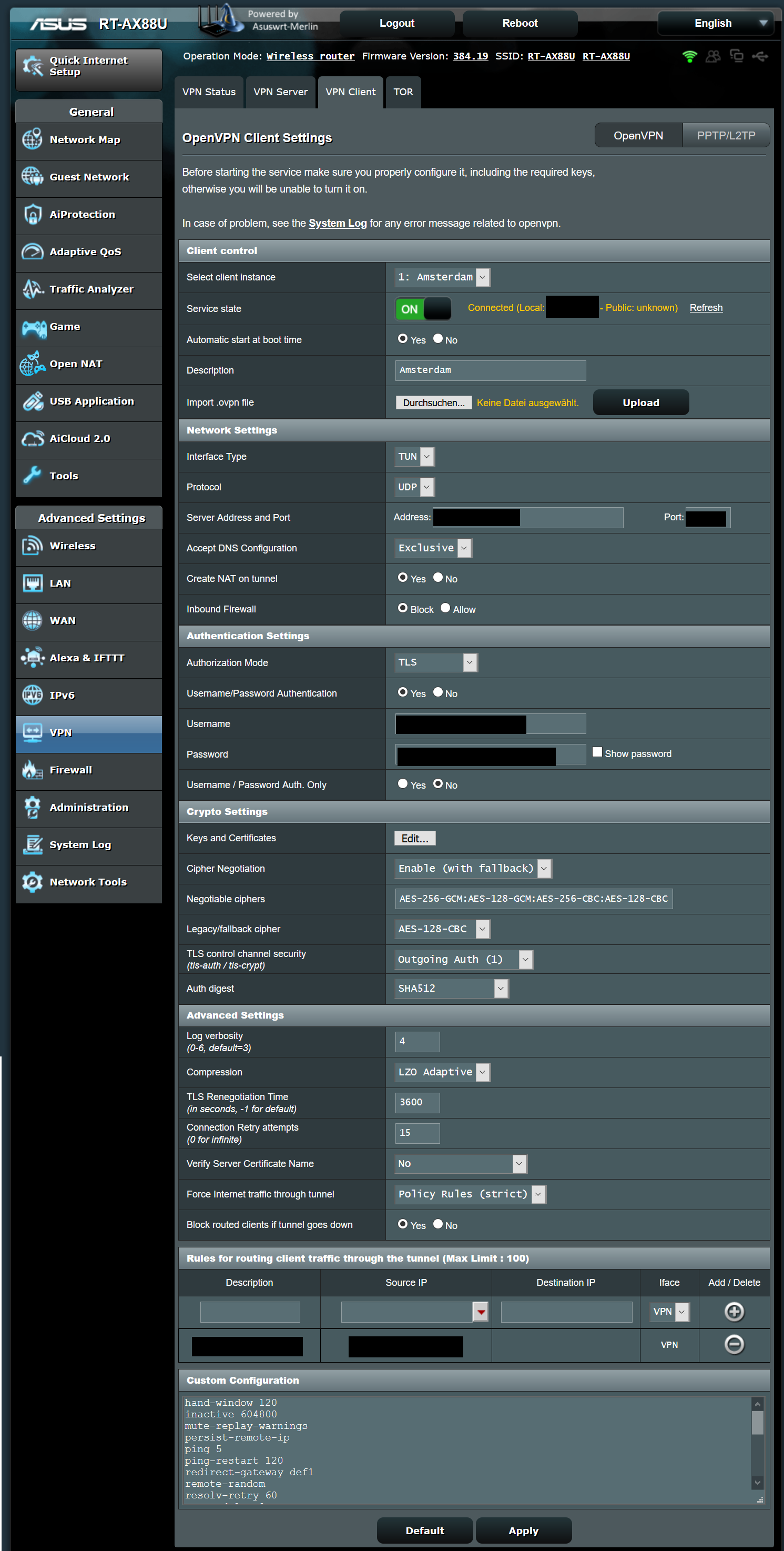 ASUS_RT-AX88U Merlin Tutorial (Route all Traffic trough VPN) | Perfect  Privacy Forum