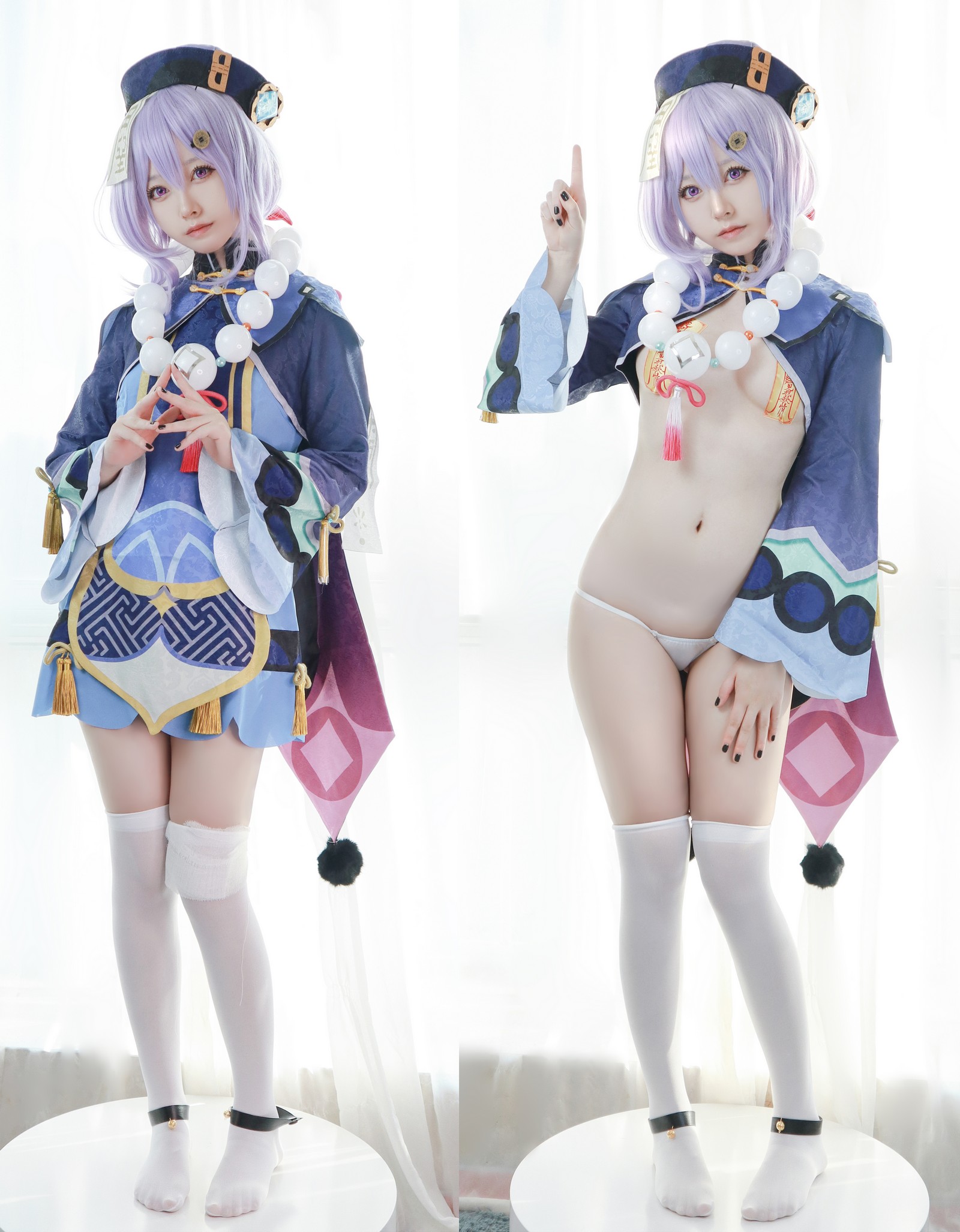 朝霧愛 – 原神 Qiqi 七七 Cosplay 高清写真（35P-355.3M）插图1