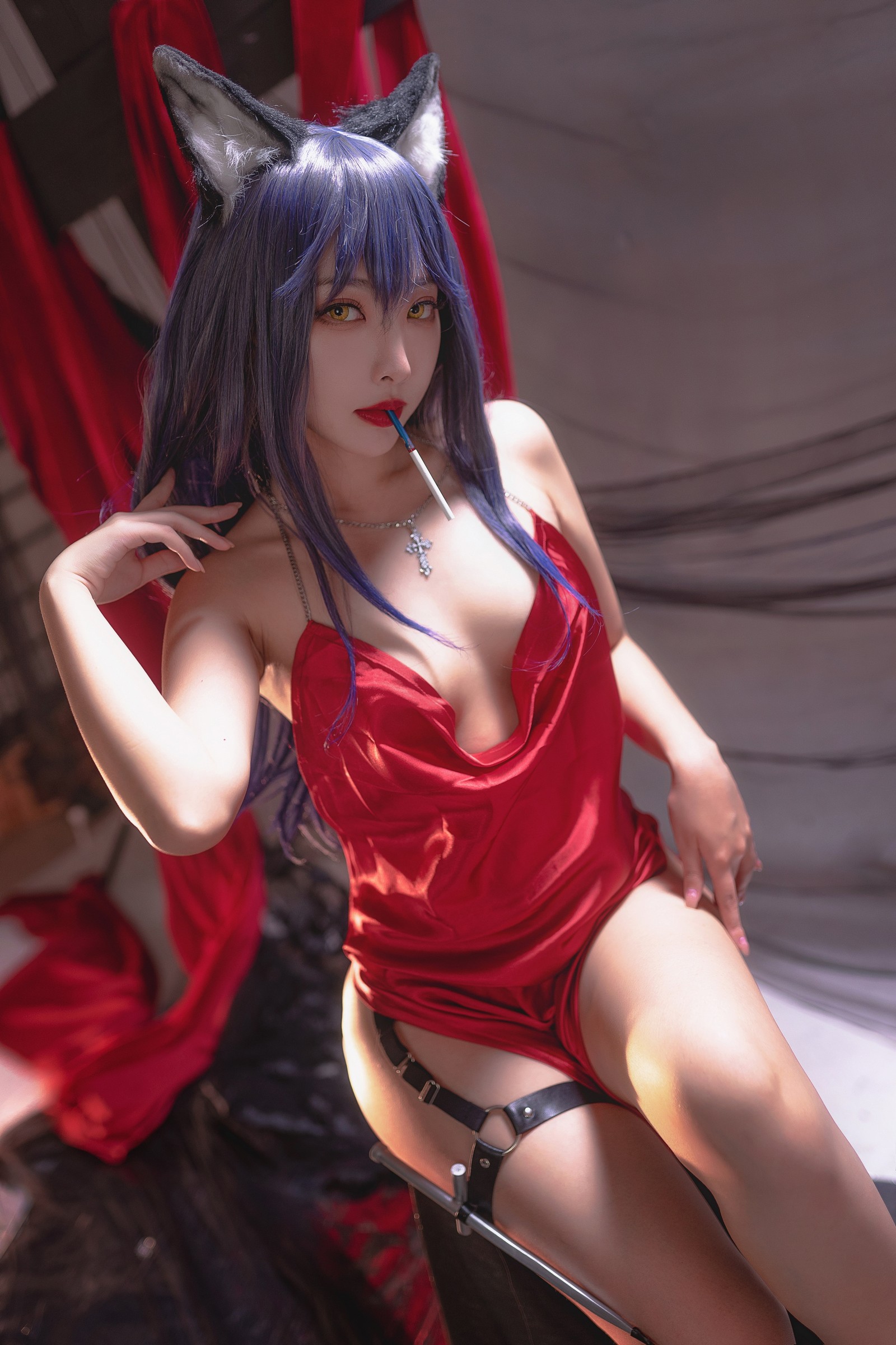宮本桜 德克萨斯 同人礼服 Cosplay 写真｜明日方舟主题（23P｜193MB）插图5