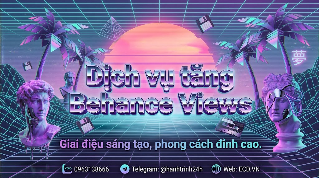 dịch vụ tăng behance views thử nghiệm portfolio behance