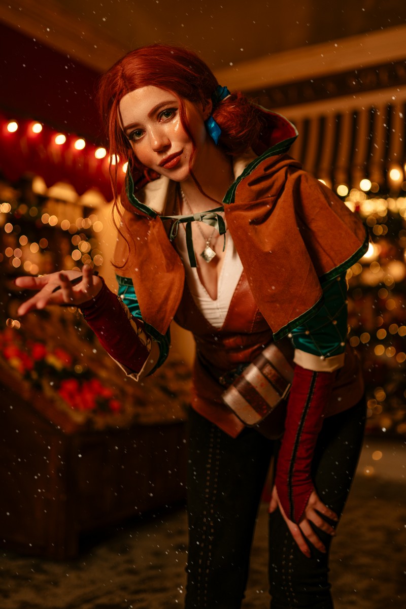 Alina Becker 特莉丝 Triss Merigold Cosplay 巫师系列高清写真【37P-150M】插图5