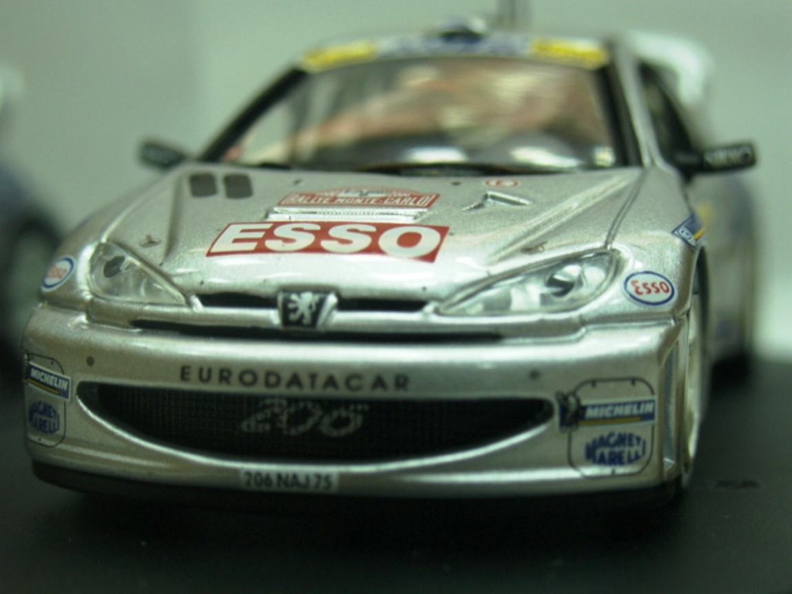 PEUGEOT 206 WRC 2000 Monte Carlo 1/64 模型 CM's 1/64 PEUGEOT 206 WRC 2000 Monte Carlo #17 diecast model