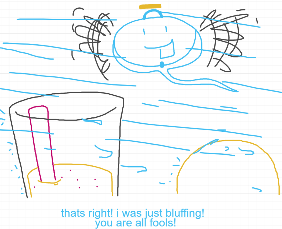 A panel from A Murder On The, episode six of the Board Boards object show by Furretwalk/WalkingFurret.