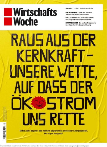 Cover: Wirtschaftswoche Magazin No 15 vom 07  April 2023