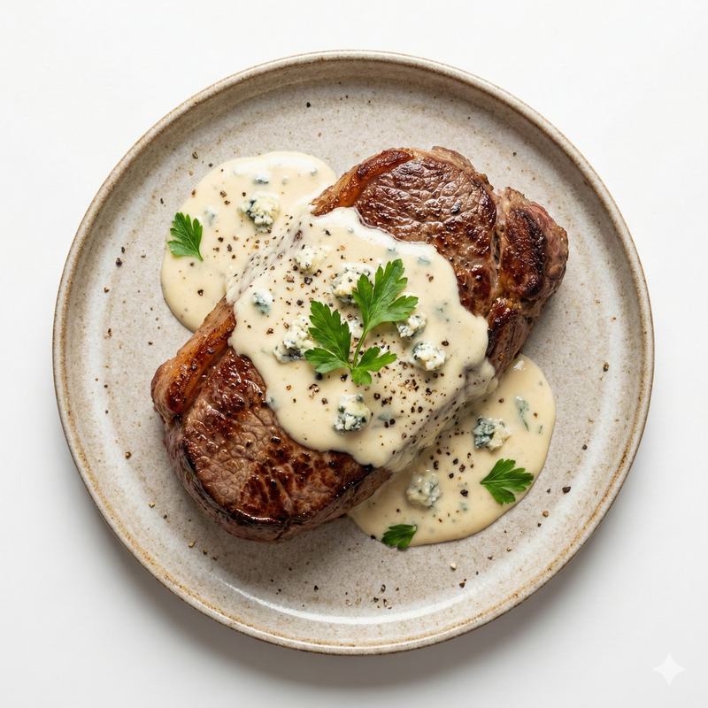 Solomillo Con Salsa De Roquefort