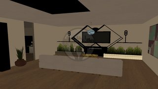 [FLAT] Modern Black & White V 1.0 with balcony (Celo Anastasia) SS-1
