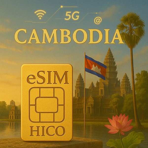 Sim 4G Campuchia phủ sóng toàn quốc từ Hico