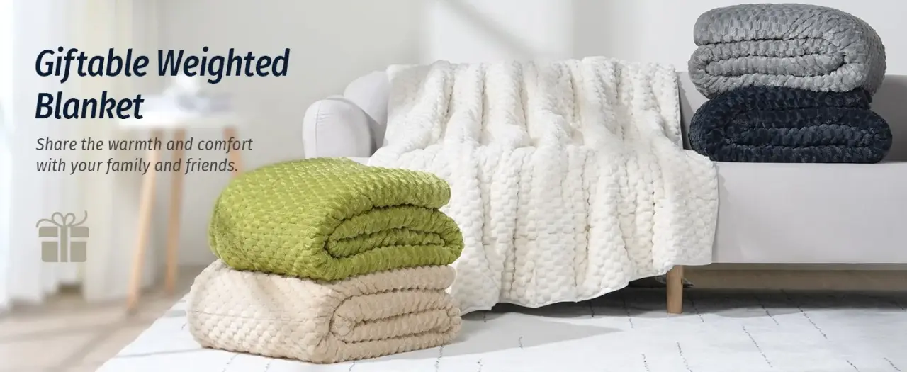 plush weighted blanket for cozy sleep